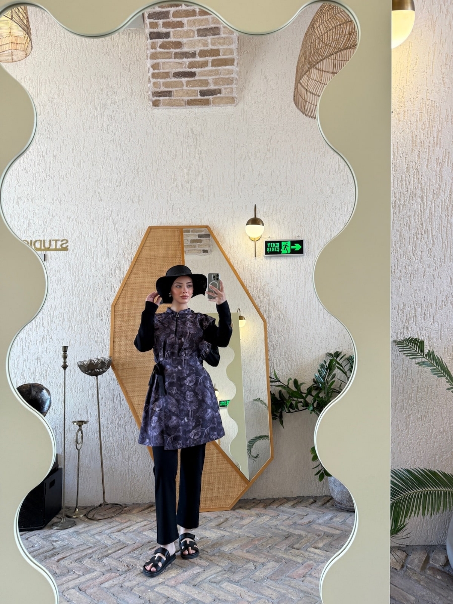 Carina Tesettür Mayo - Siyah