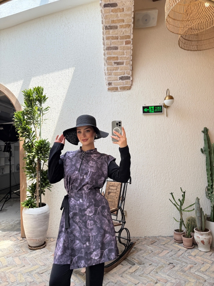 Carina Tesettür Mayo - Siyah